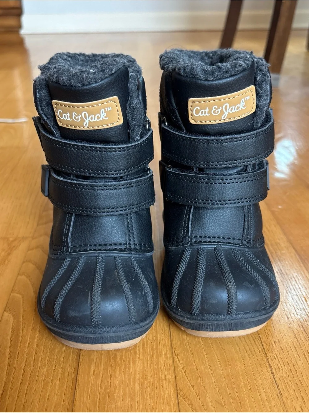 Cat & Jack Denver toddler winter boots Black Snow Little Boys Waterproof Size 6